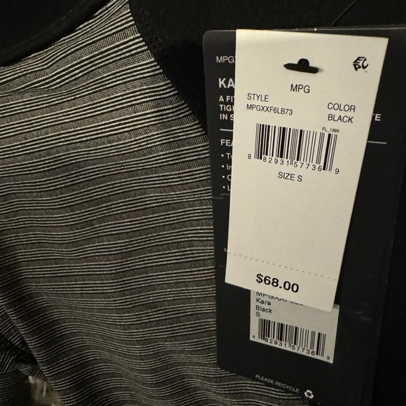 NWT! MPG Sport Kara Stripe Leggings size Small - Picture 3 of 4